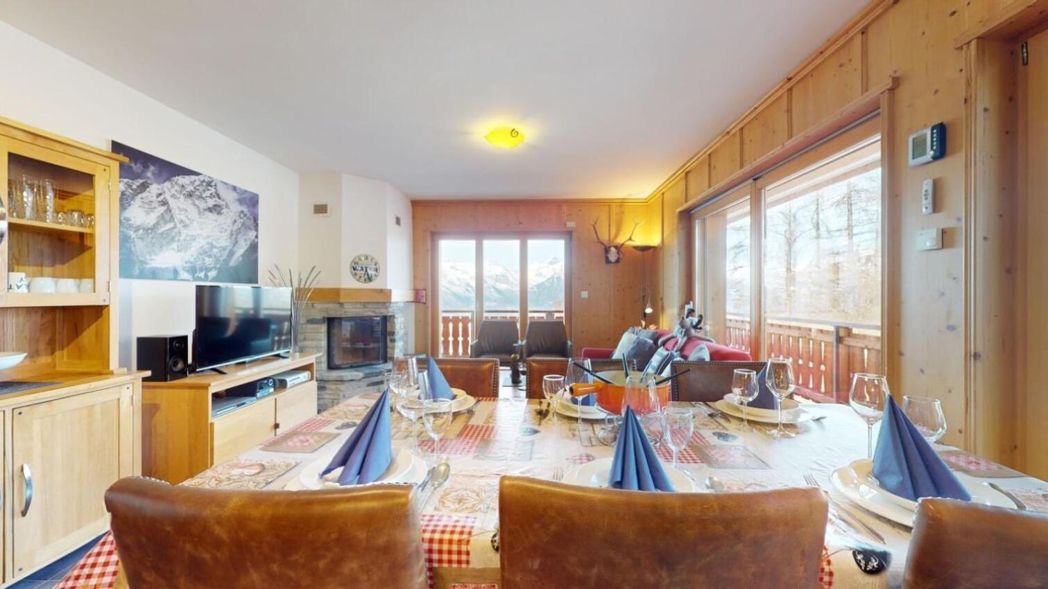 Hauts De Veysonnaz Sauna & View Apartments エクステリア 写真