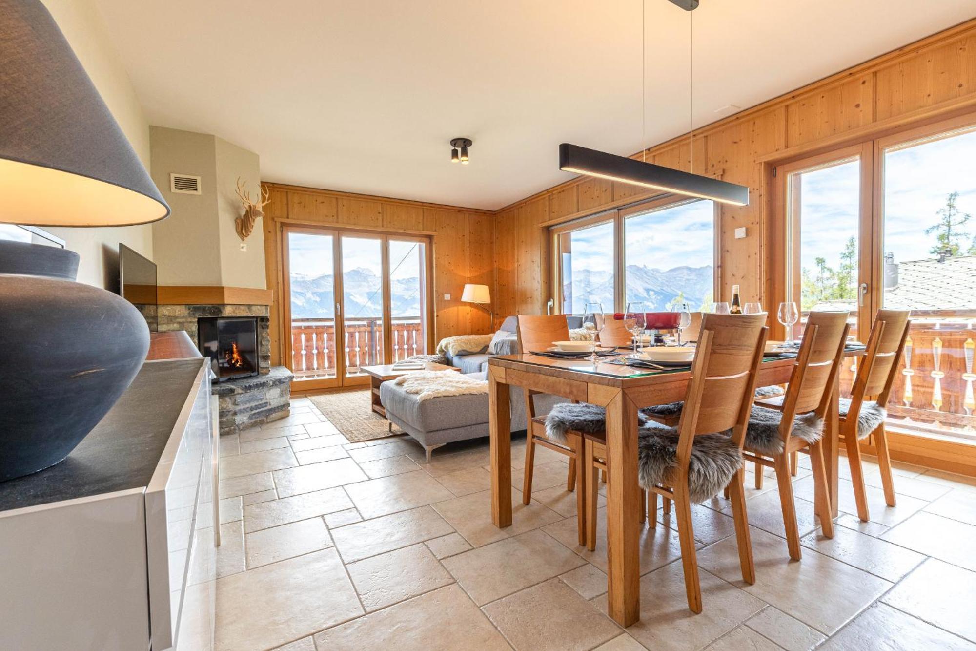 Hauts De Veysonnaz Sauna & View Apartments エクステリア 写真