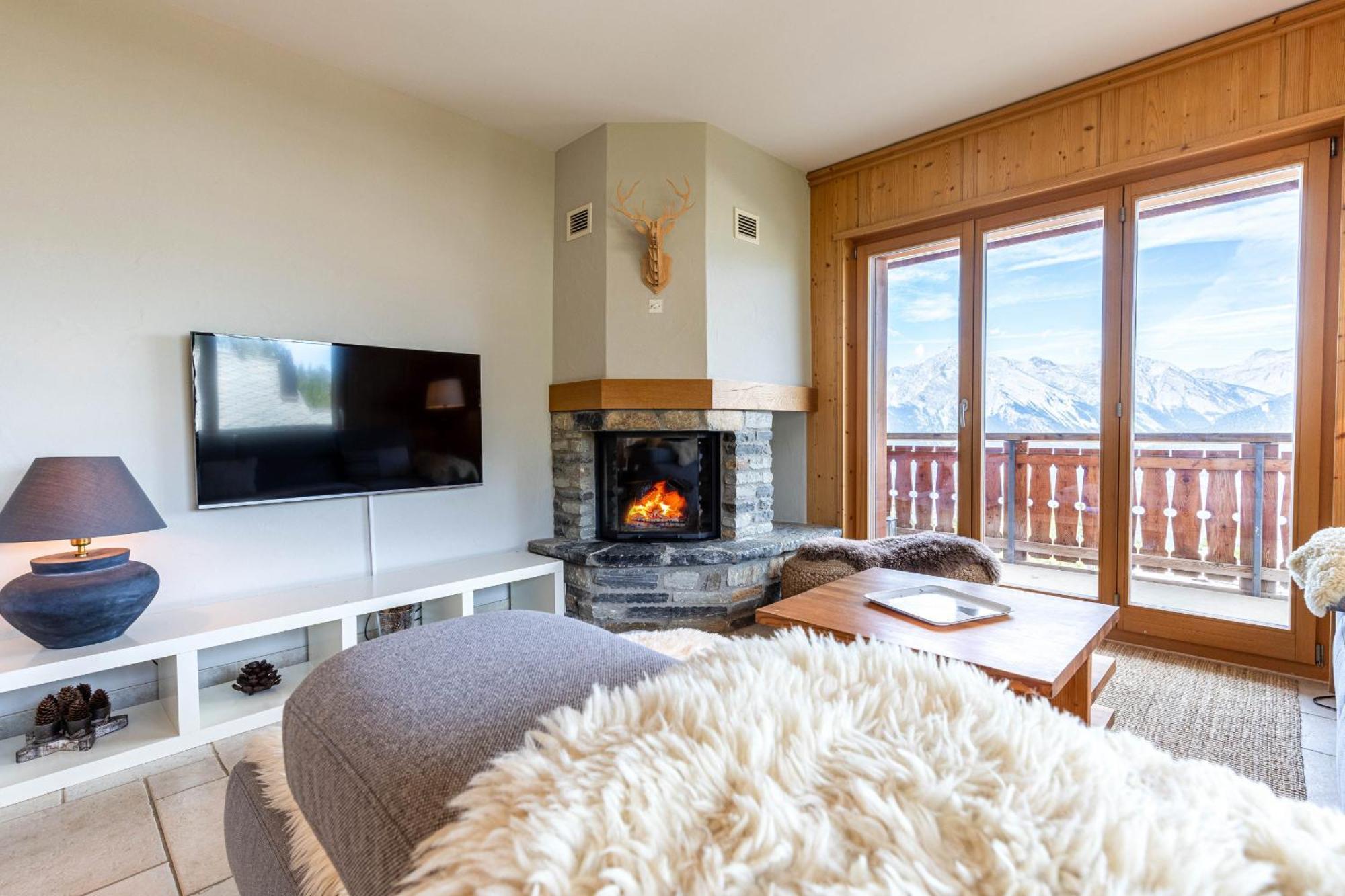Hauts De Veysonnaz Sauna & View Apartments エクステリア 写真